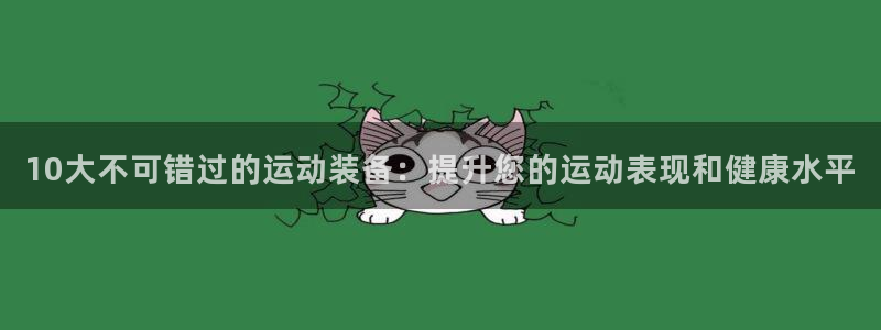 极悦娱乐现在叫什么：10大不可错过的运动装备：提升您